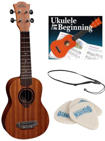 LAG TKUS SET Natural Satin Sopránové ukulele