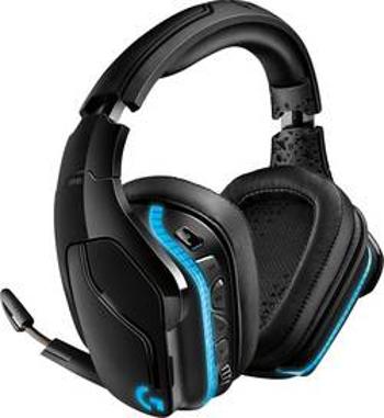 Logitech Gaming G935 herní headset bez kabelu, na kabel přes uši, jack 3,5 mm, černá, RGB