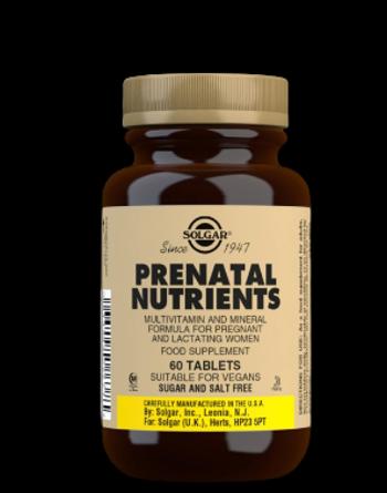 Solgar Prenatal Nutrients Multivitamín pro těhotné a kojící ženy 60 tablet