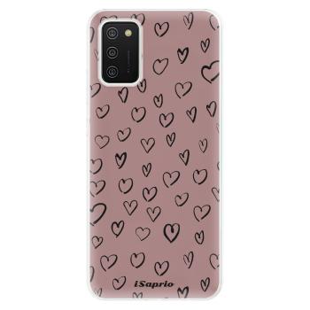 Odolné silikonové pouzdro iSaprio - Heart Dark - Samsung Galaxy A02s