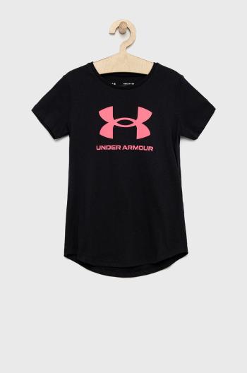 Dětské tričko Under Armour tmavomodrá barva