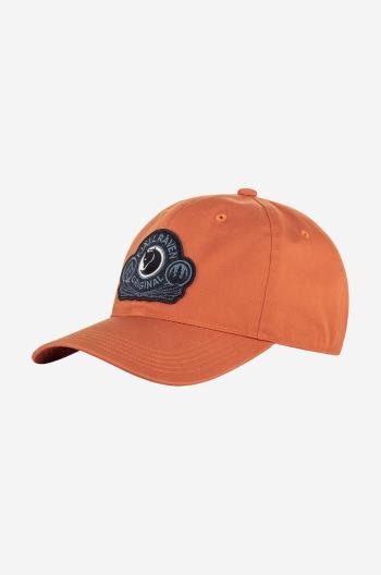 Kšiltovka Fjallraven Classic Badge Cap oranžová barva, s aplikací, F86979.243-243