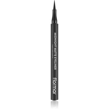 flormar Midnight Matte Eyeliner linka na oči ve fixu s matným efektem odstín 01 Black 1,2 ml