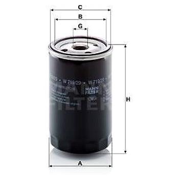 MANN-FILTER W719/29 (W719/29)