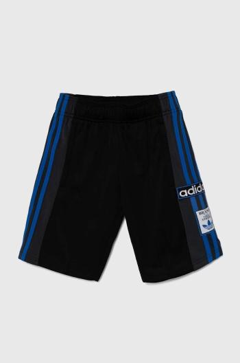 Dětské kraťasy adidas Originals SHORTS černá barva, s aplikací, nastavitelný pas, IW6009