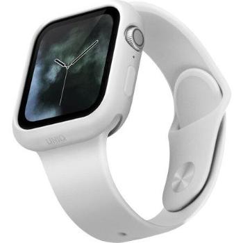 Uniq silikonové pouzdro Lino pro Apple Watch série 4/5 (44 mm), bílá UNIQ-44MM-LINOWHT