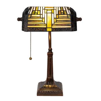 Stolní lampa Tiffany Abbie - 26*26*42 cm E27/max 1*40W 5LL-6088