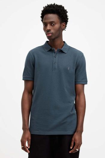 Polo tričko AllSaints REFORM SS černá barva, MD051H