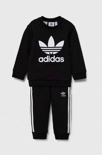 Dětská tepláková souprava adidas Originals CREW SET černá barva, IX5150