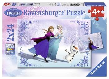 RAVENSBURGER Puzzle Ledové království: Sestry navždy 2x24 dílků