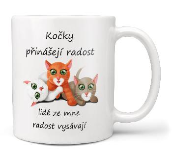 Hrnek Kočky přinášejí radost (Náplň hrníčku: Žádná)