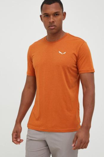 Sportovní triko Salewa Hemp Logo oranžová barva