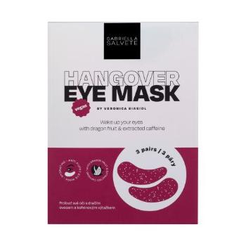 Gabriella Salvete Party Calling Hangover Eye Mask maska na oči 3 páry očních masek W na rozjasnění pleti; na otoky a kruhy pod očima; na unavenou pleť