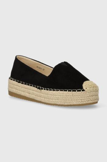 Espadrilky Answear Lab černá barva, na platformě