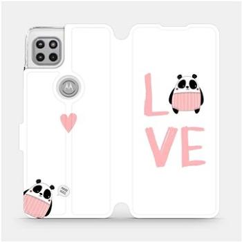 Flipové pouzdro na mobil Motorola Moto G 5G - MH09S Panda LOVE (5903516574353)