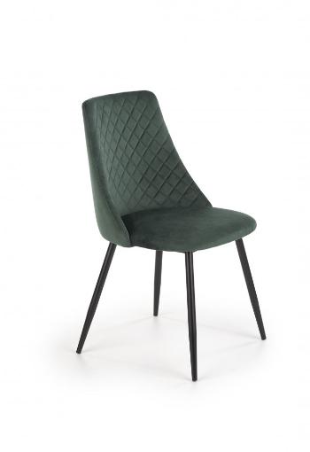 Jídelní židle K405 Halmar Tmavě zelená