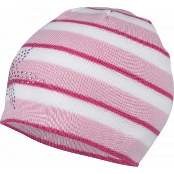 Lewro BEAUTIFLY Dívčí pletená čepice, růžová, velikost 4-7