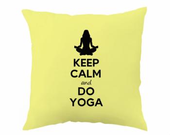 Polštář Keep calm and do yoga