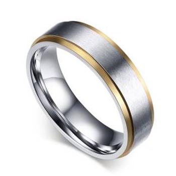 Šperky4U OPR0038 Dámský ocelový prsten, šíře 6 mm - velikost 51 - OPR0038-D-51