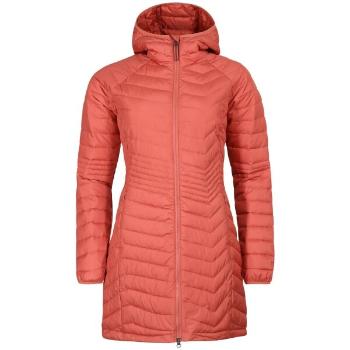 Columbia POWDER LITE MID JACKET Dámská dlouhá zimní bunda, lososová, velikost XL