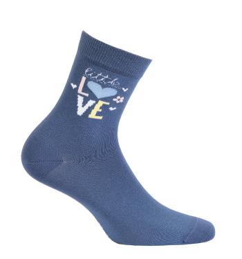 Dívčí ponožky GATTA LITTLE LOVE modré Velikost: 36-38