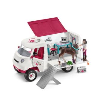 Schleich Mobilní veterinář s hannoverským hříbětem 42439