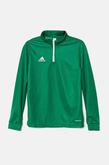 Dětská mikina adidas Performance ENT22 TR TOPY zelená barva, hladká, HI2132