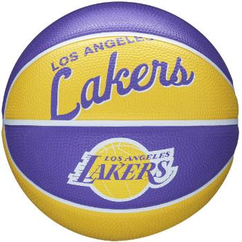 Wilson NBA RETRO MINI LAKERS Mini basketbalový míč, fialová, velikost 3