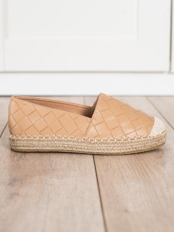 BÉŽOVÉ ESPADRILKY SE VZOREM BL013C Velikost: 40