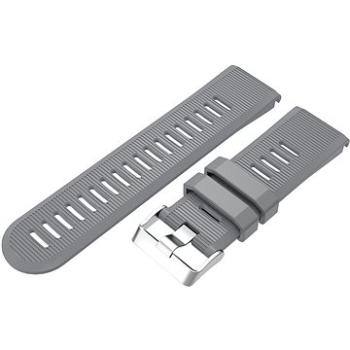Eternico Essential Silver Buckle pro Garmin QuickFit 26mm šedý (AET-GRQRSLC75Y-26)