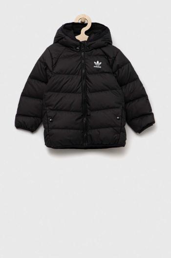 Dětská péřová bunda adidas Originals DOWN JACKET černá barva