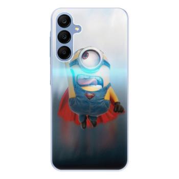 Odolné silikonové pouzdro iSaprio - Mimons Superman 02 - Samsung Galaxy A25 5G