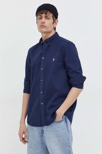 Bavlněná košile PS Paul Smith tmavomodrá barva, regular, s límečkem button-down, M2R.708U.M21452