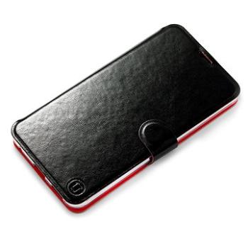 Flipové pouzdro na mobil Xiaomi Redmi 9A v provedení  Black&Orange s oranžovým vnitřkem (5903516319350)