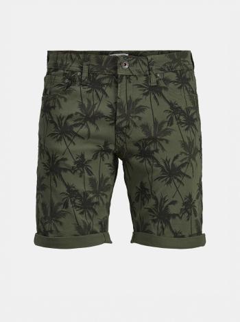 Khaki vzorované kraťasy Jack & Jones Rick