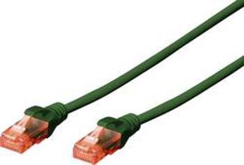 Síťový kabel RJ45 Digitus DK-1617-005/G, CAT 6, U/UTP, 0.50 m, zelená