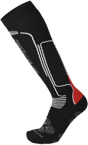 Mico Heavy W. superthermo primaloft ski socks - nero rosso 44-46
