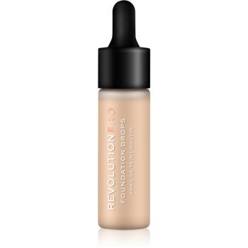 Revolution PRO Foundation Drops tekutý make-up s pipetou odstín F6,5 18 ml