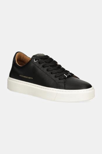 Kožené sneakers boty Alexander Smith London černá barva, ALBALDM9012BLK