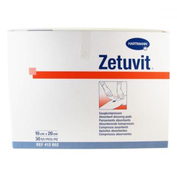 Hartmann Kompres Zetuvit nester.10 x 20 cm 30 ks