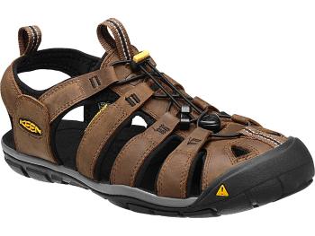 Keen CLEARWATER CNX LEATHER MEN dark earth/black Velikost: 47 pánské sandály