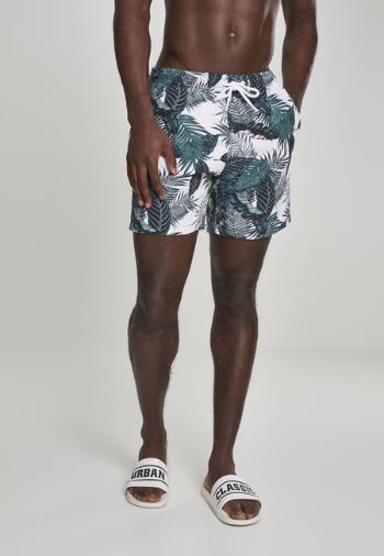 Urban Classics Pattern?Swim Shorts palm leaves - XL