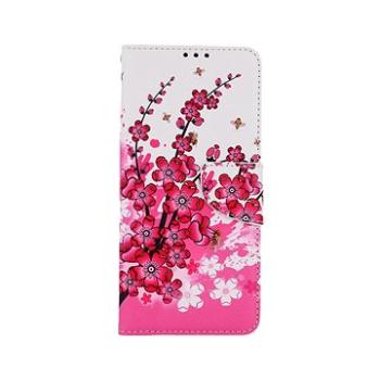 TopQ Samsung A22 5G knížkové Kytičky textil 60695 (Sun-60695)