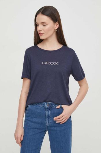 Tričko Geox W4510G-T3093 W T-SHIRT tmavomodrá barva