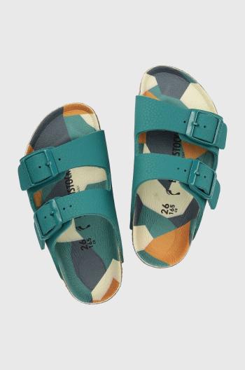 Dětské pantofle Birkenstock tyrkysová barva