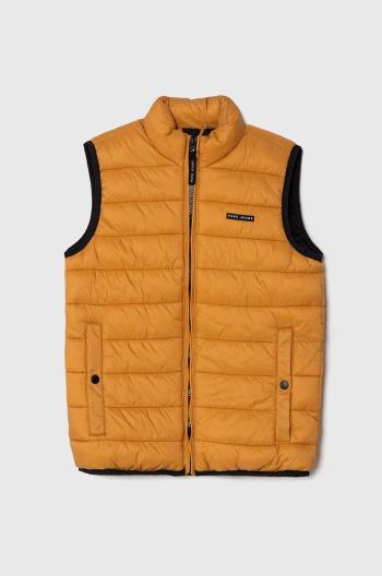 Dětská vesta Pepe Jeans Outerw Gilet oranžová barva