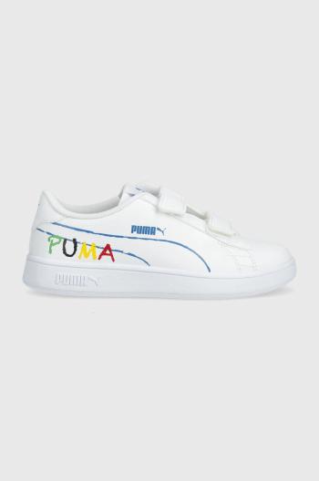Dětské sneakers boty Puma bílá barva