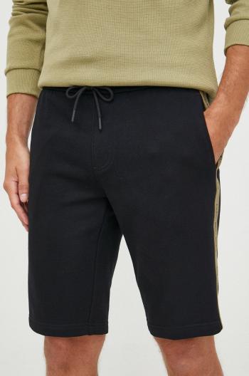 Bavlněné šortky Calvin Klein Jeans pánské, černá barva