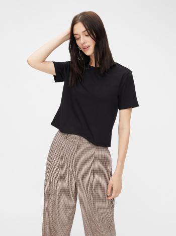 Černý basic crop top Pieces Rina