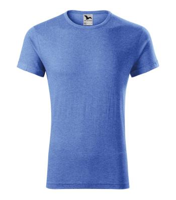 MALFINI Pánské tričko Fusion - Modrý melír | L
